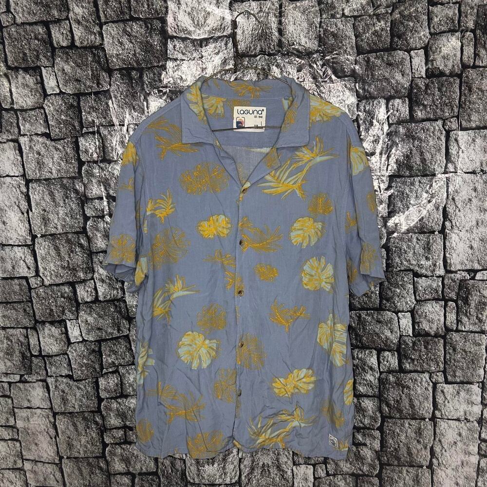 Rayon laguna blue yellow